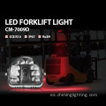 Alta calidad 24W 10V - Luz azul LED de 80V Luz de carretilla elevadora Ligera con láser Luz de seguridad para tractor de carretillas elevadoras